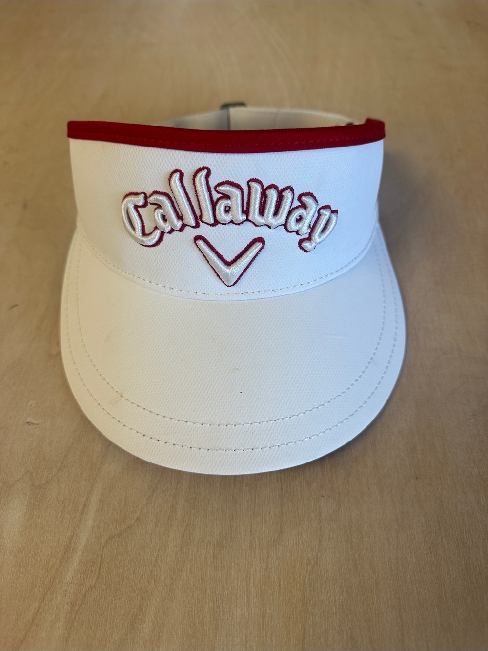 Callaway White and Red Visor